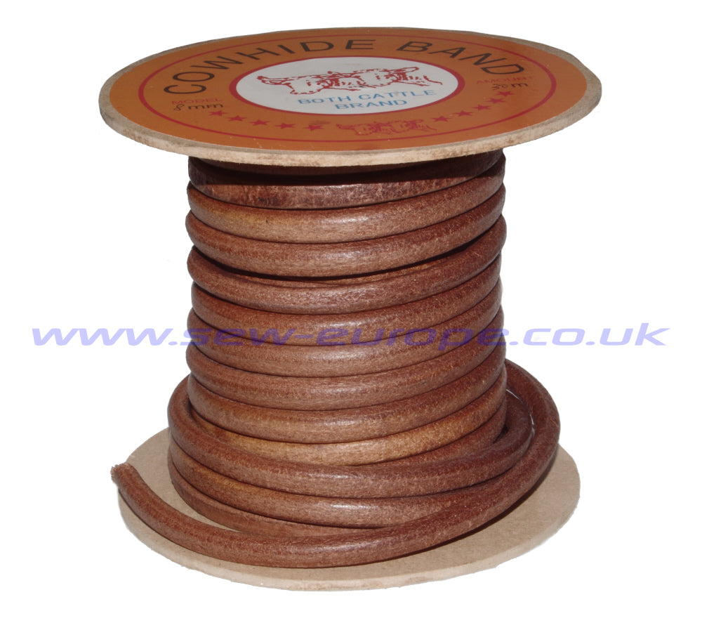 40040-5/16=8MM LEATHER BELTING PER METRE