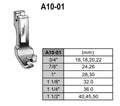 A10-01-1-1/2 BINDING FOOT FOR A10 FOLDER