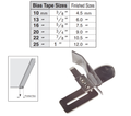 A4-5/8 (16MM) SINGLE FOLD TAPE FOLDER