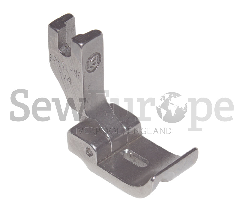 L36069HLNF-1/4 NEEDLE FEED PIPING FOOT-LEFT GROOVE = (P69LH(1/4)-NF)