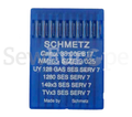 UY128GAS SES SERV7 BALL POINT NEEDLES (10 NEEDLES PER PACK)